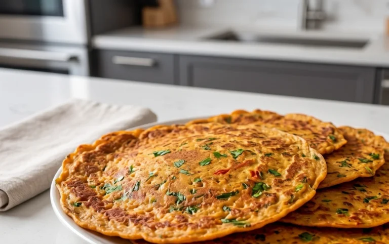 Masoor Dal Chilla | Savory Red Lentil Pancakes