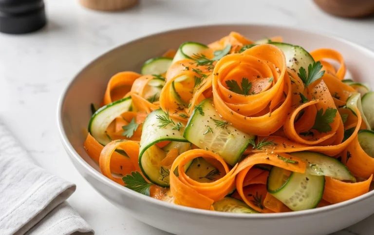 Carrot and Cucumber Ribbon Salad