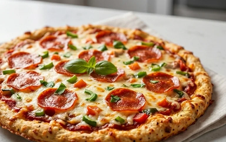 Chicken Crust Pizza (Low Carb + High Protein