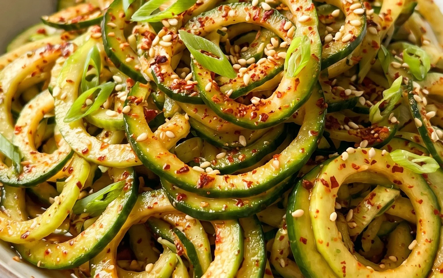 Spiral Cucumber Salad: Korean-Inspired Recipe