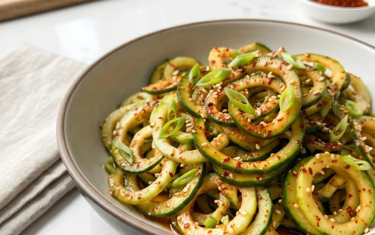 Spiral Cucumber Salad: Korean-Inspired Recipe