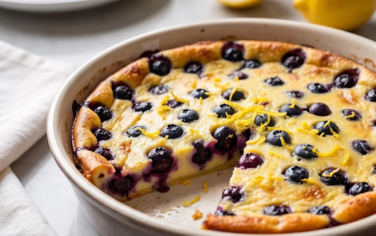 Lemon Blueberry Clafoutis