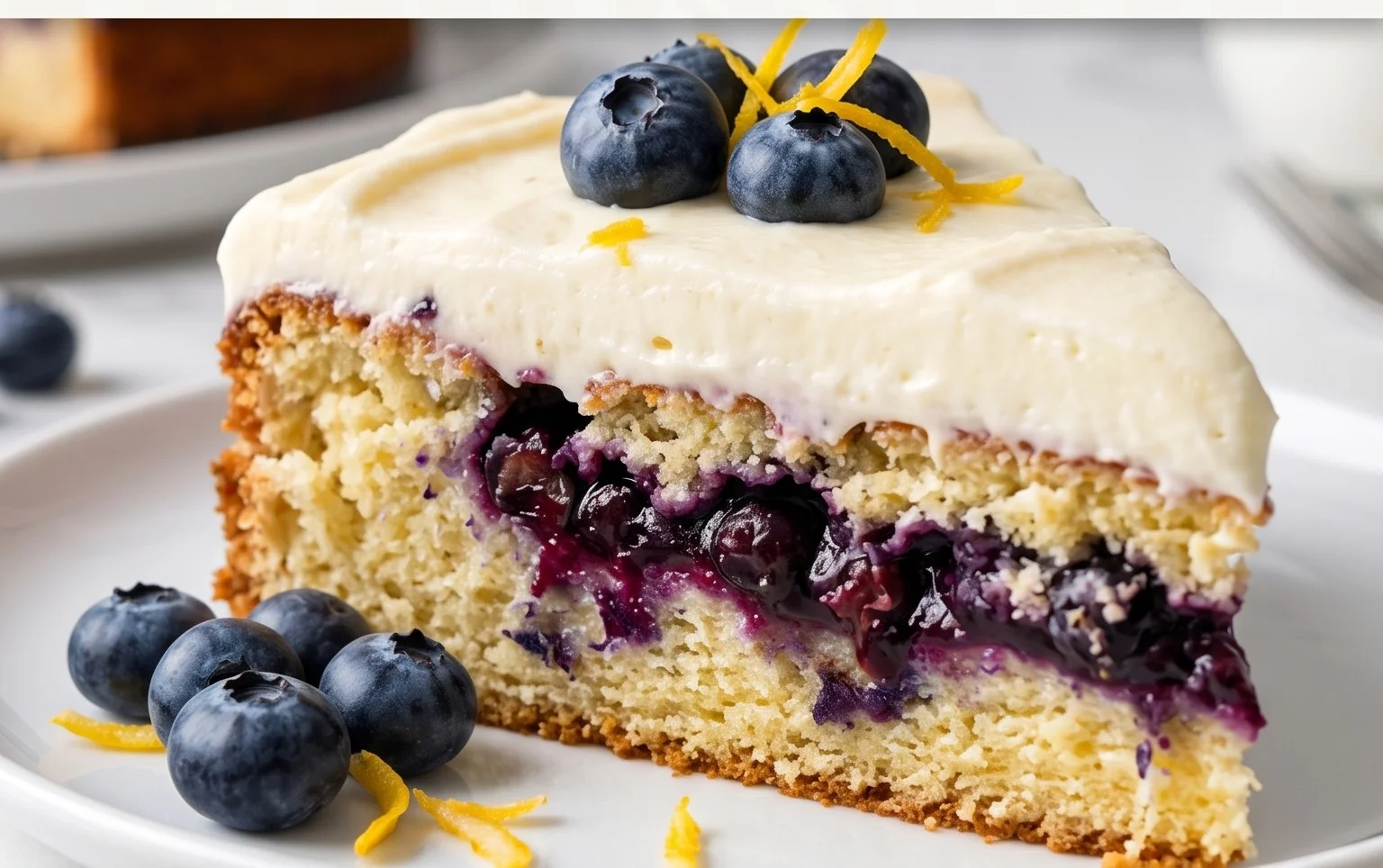 Nova Scotia Blueberry Cream Cake