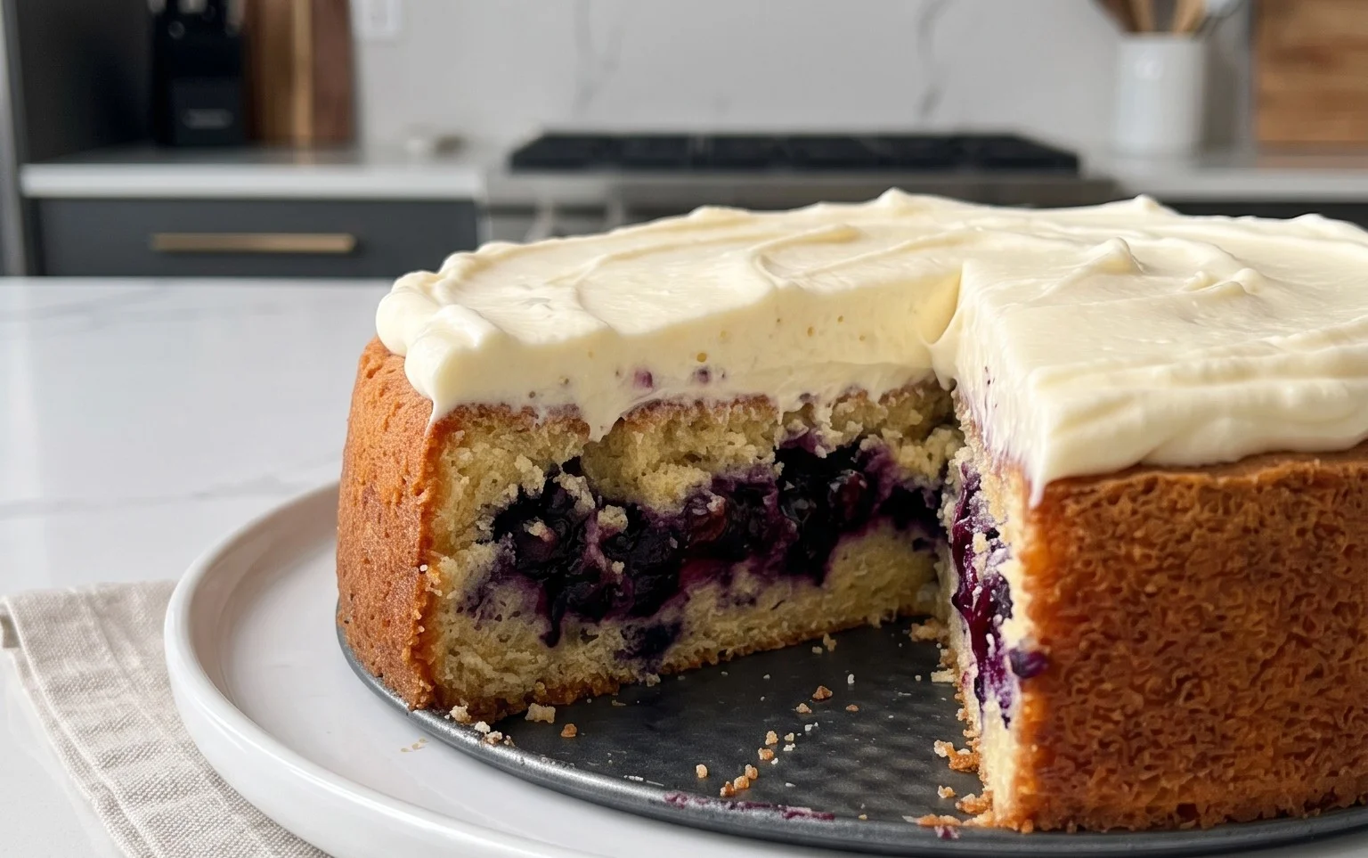 Nova Scotia Blueberry Cream Cake