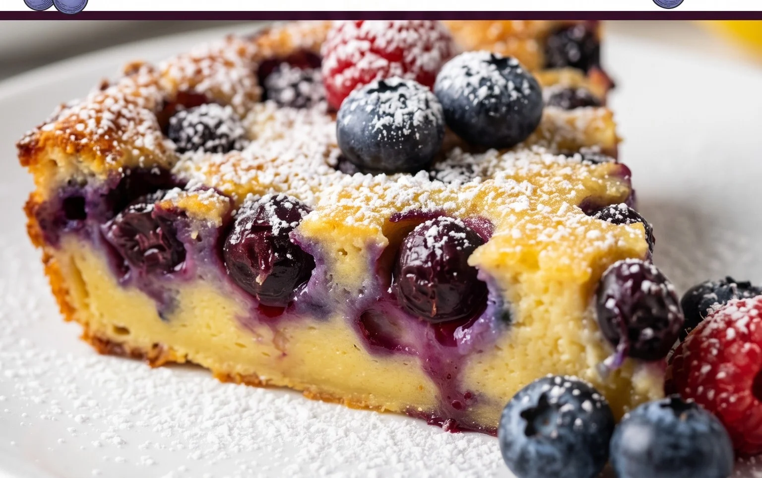 Lemon Blueberry Clafoutis