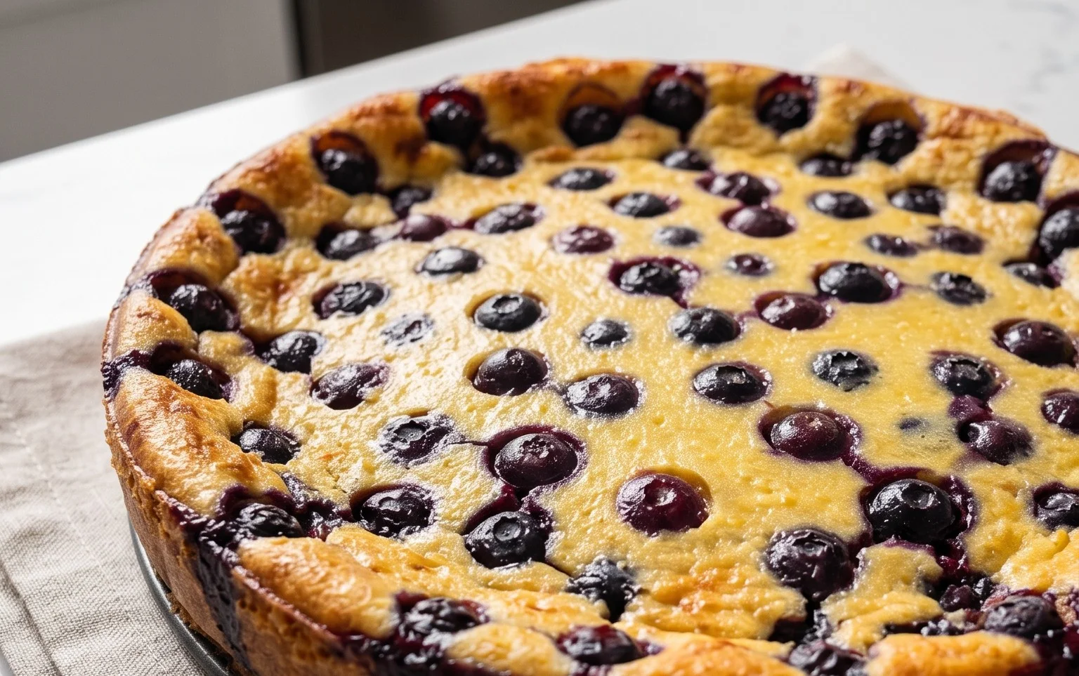 Lemon Blueberry Clafoutis
