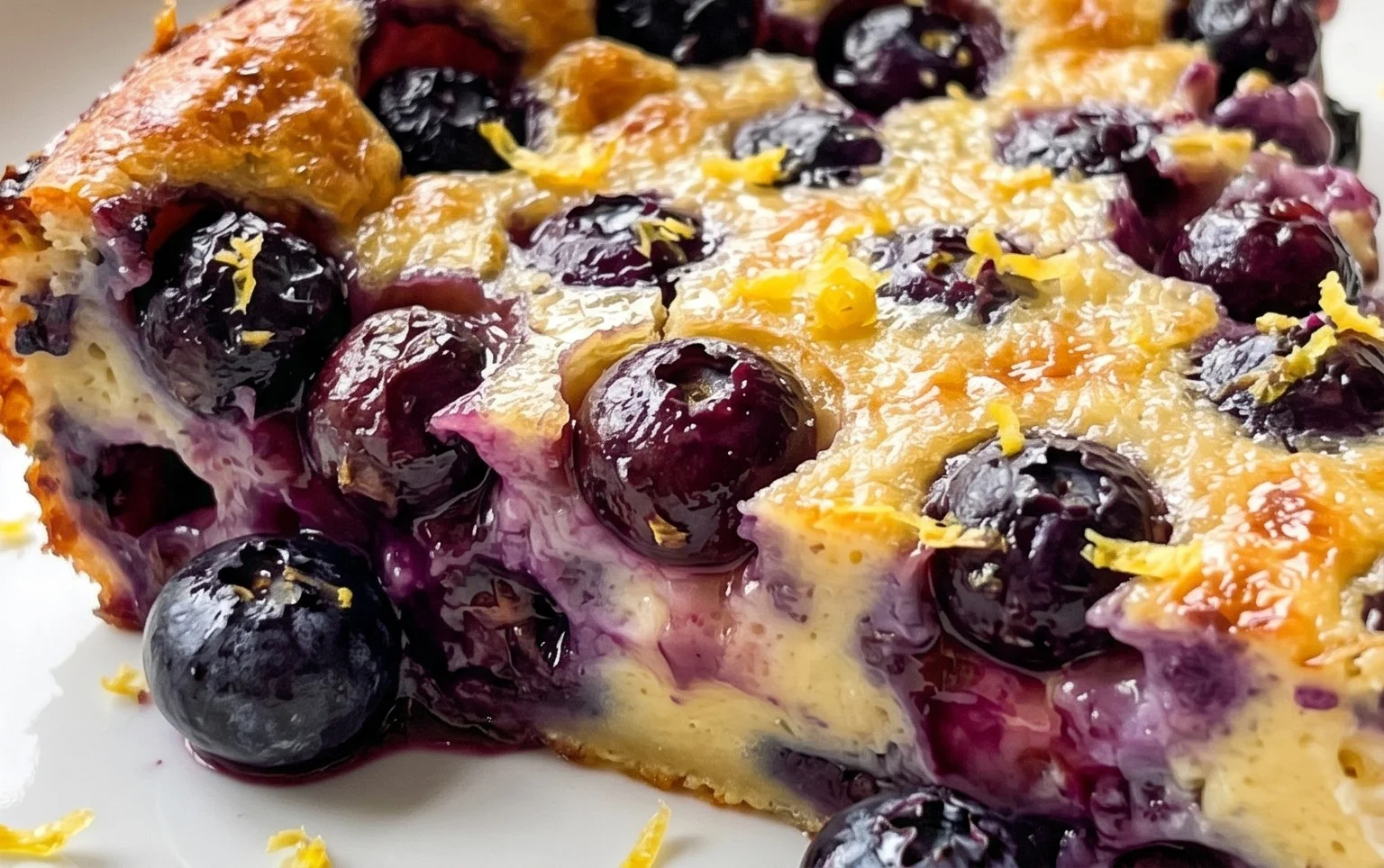 Lemon Blueberry Clafoutis