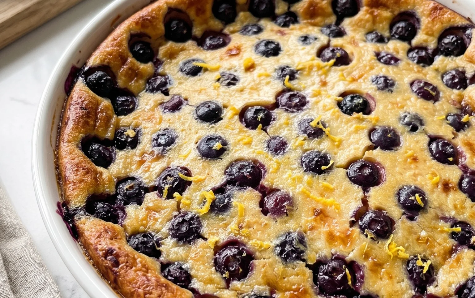 Lemon Blueberry Clafoutis