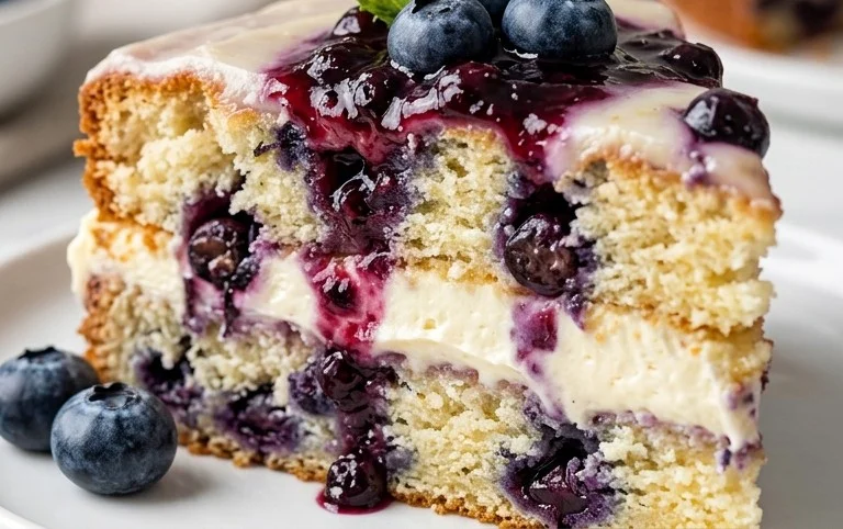 Nova Scotia Blueberry Cream Cake