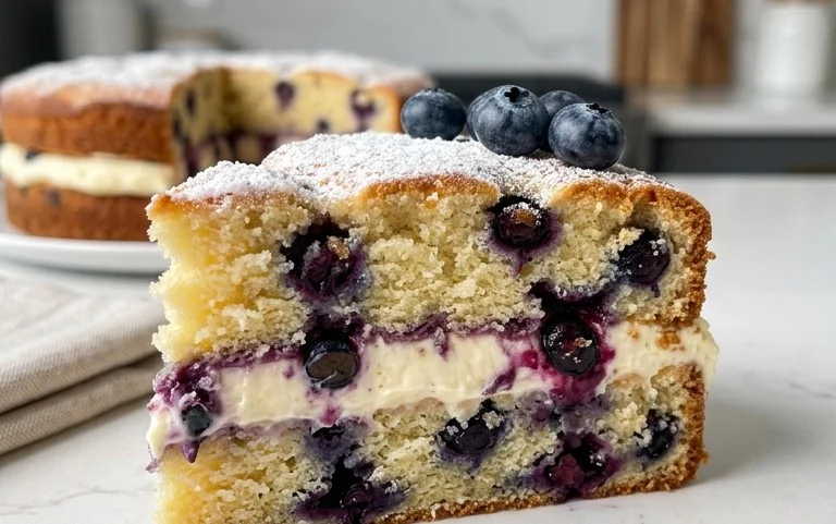 Nova Scotia Blueberry Cream Cake