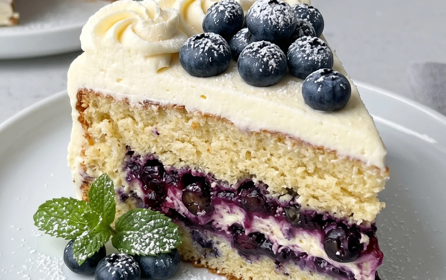 Nova Scotia Blueberry Cream Cake