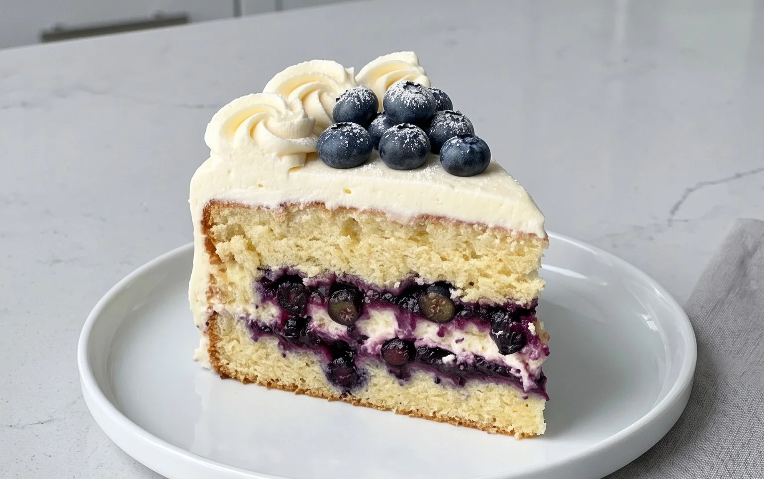 Nova Scotia Blueberry Cream Cake