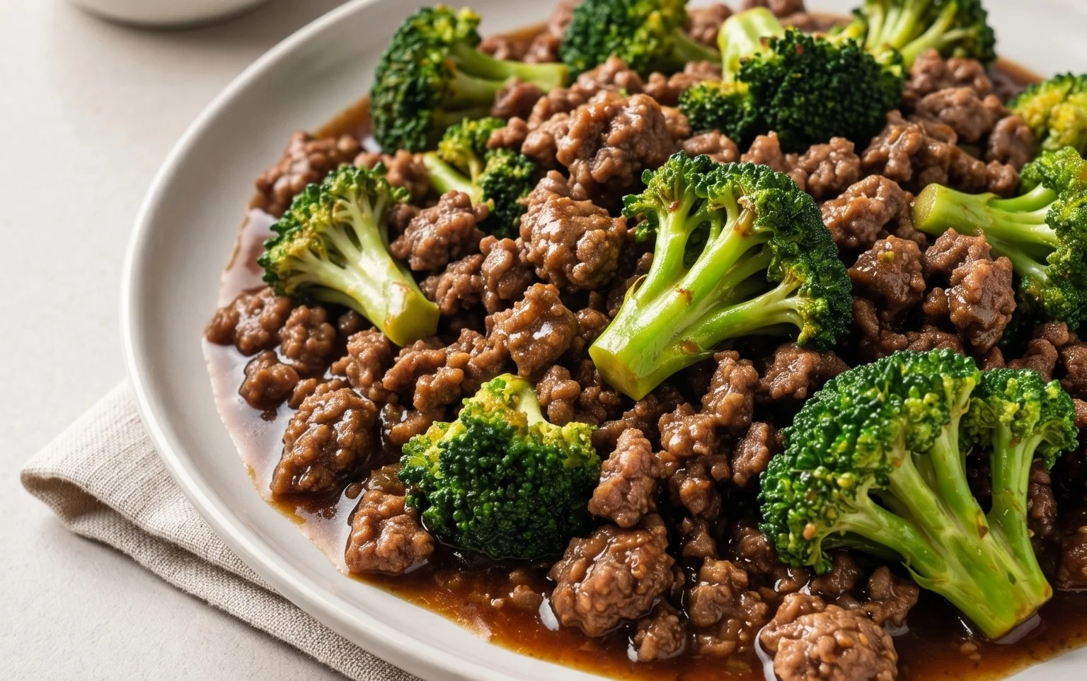 Ground Beef and Broccoli