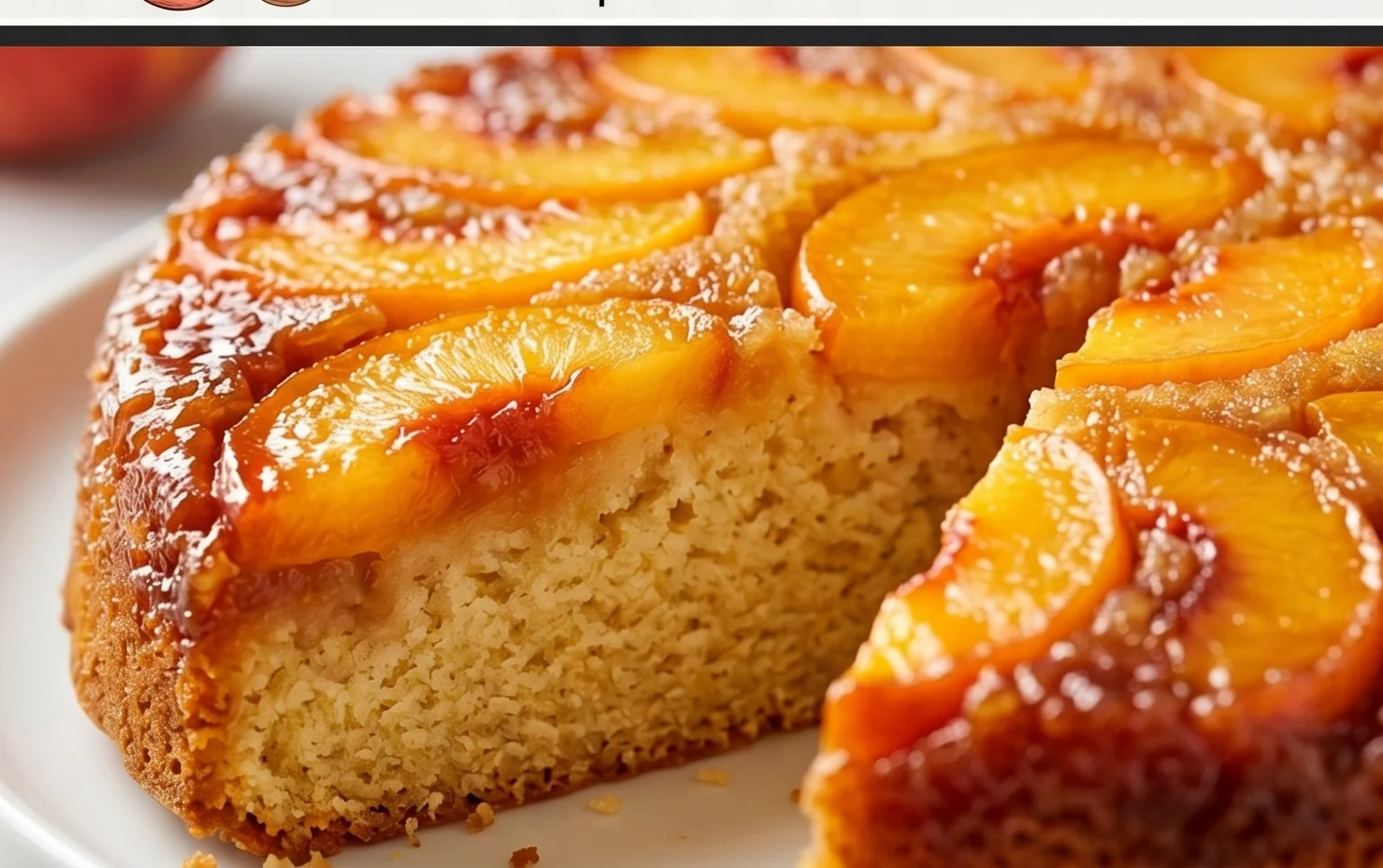 Peach Upside-Down Cake Recipe
