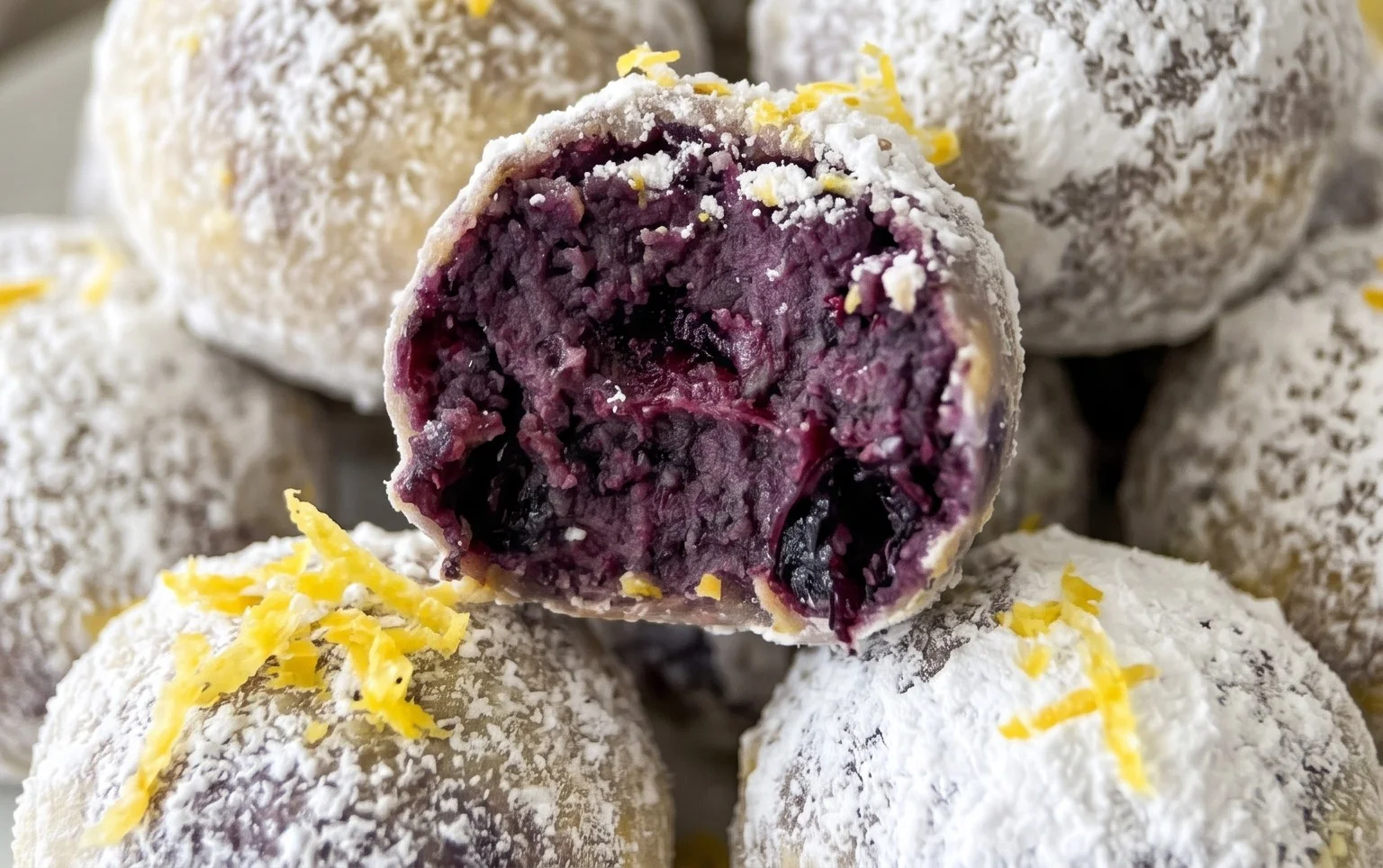 LEMON BLUEBERRY TRUFFLES 