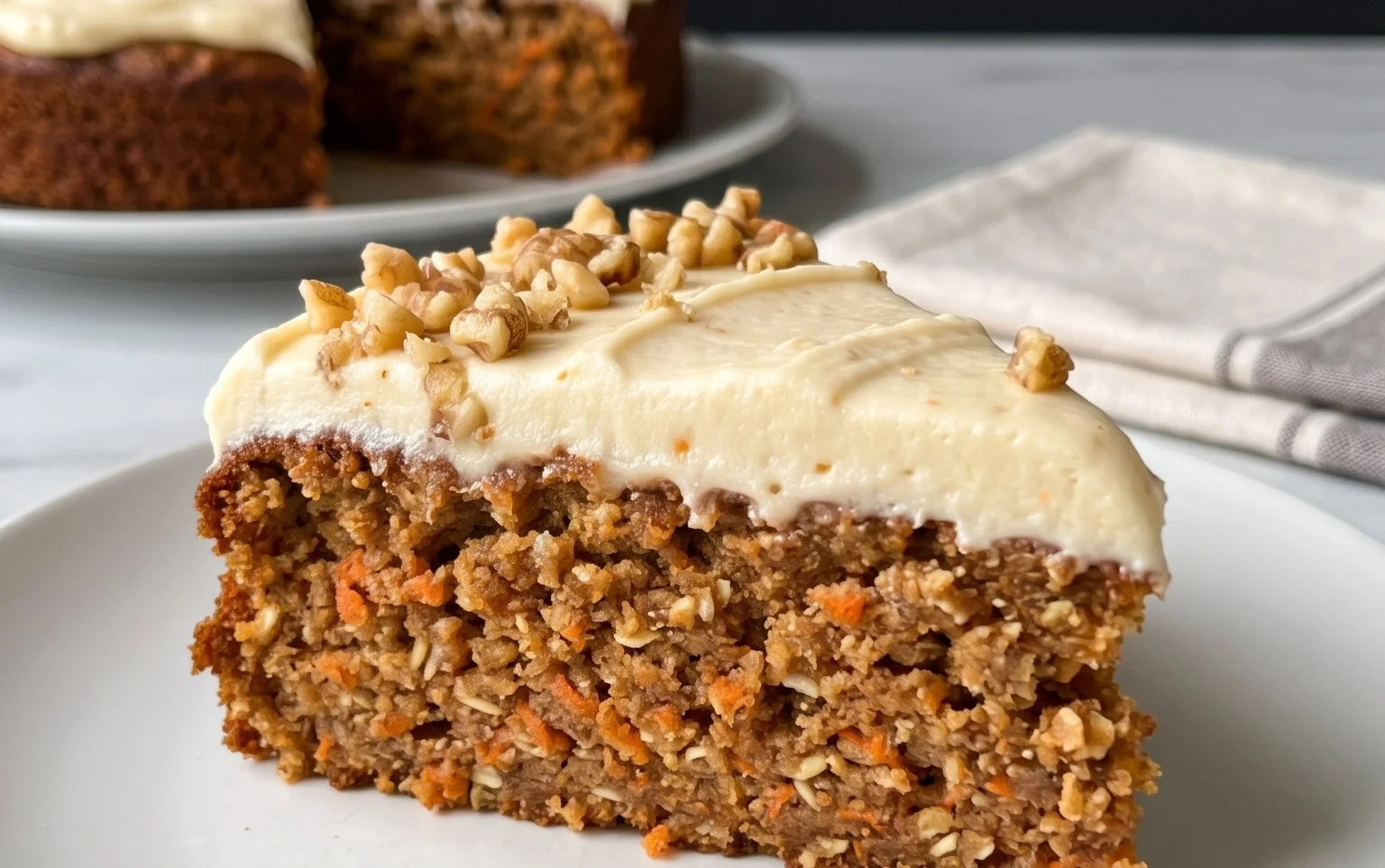 Easy Flourless Oatmeal Carrot Cake Recipe