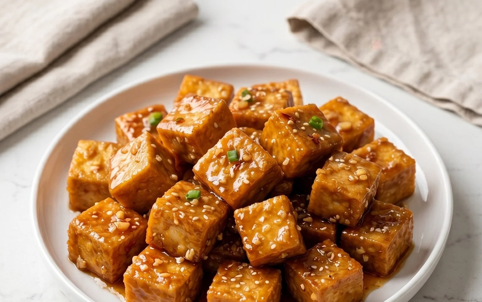 Honey Garlic Tofu