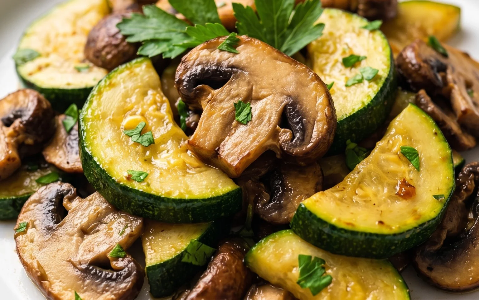 Skillet Zucchini and Mushrooms