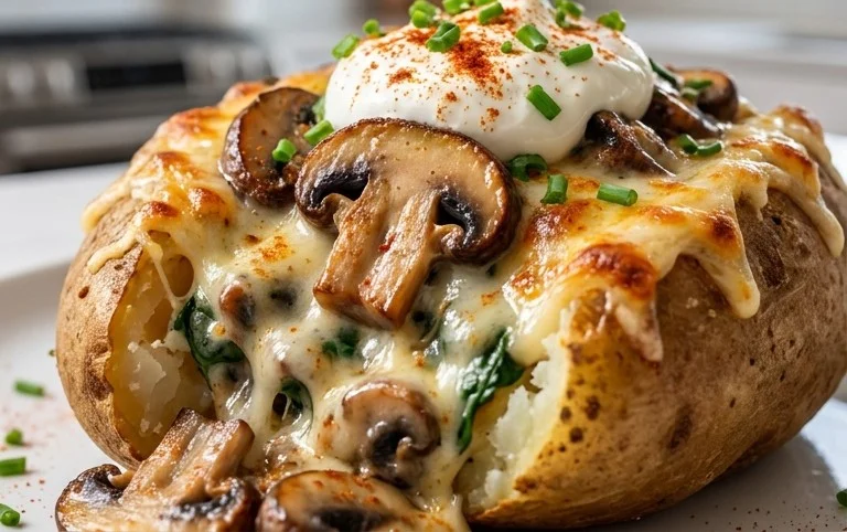 The Ultimate Stuffed Baked Potatoes with Mushrooms