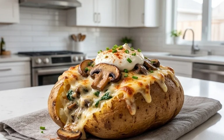 The Ultimate Stuffed Baked Potatoes with Mushrooms
