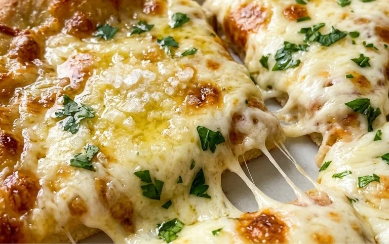 buttery garlic pizza