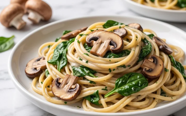 Spinach Mushroom Pasta