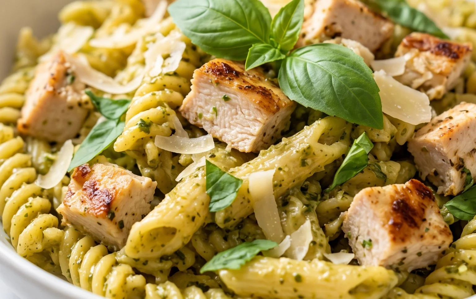 Creamy Chicken Pesto Pasta