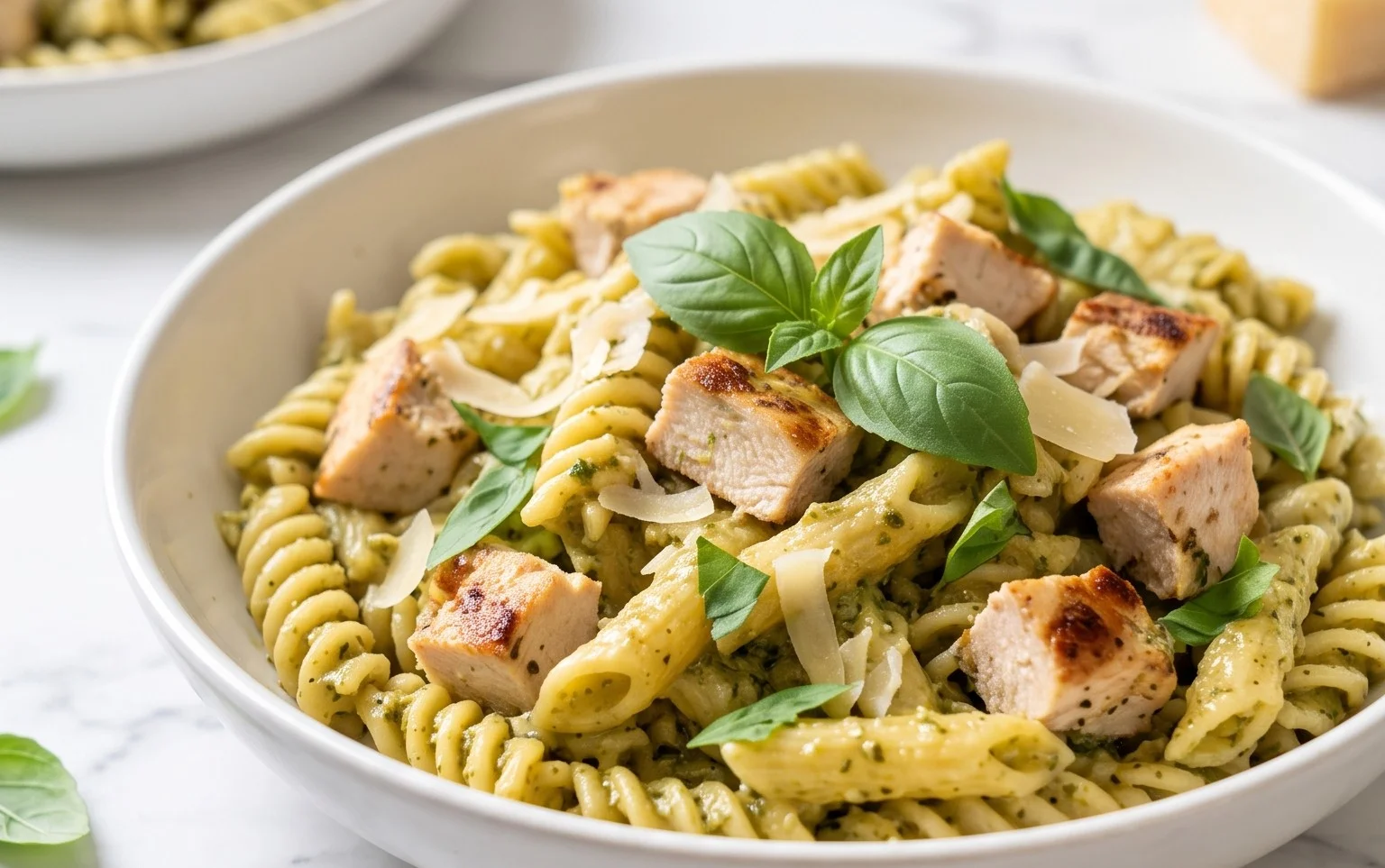 Creamy Chicken Pesto Pasta