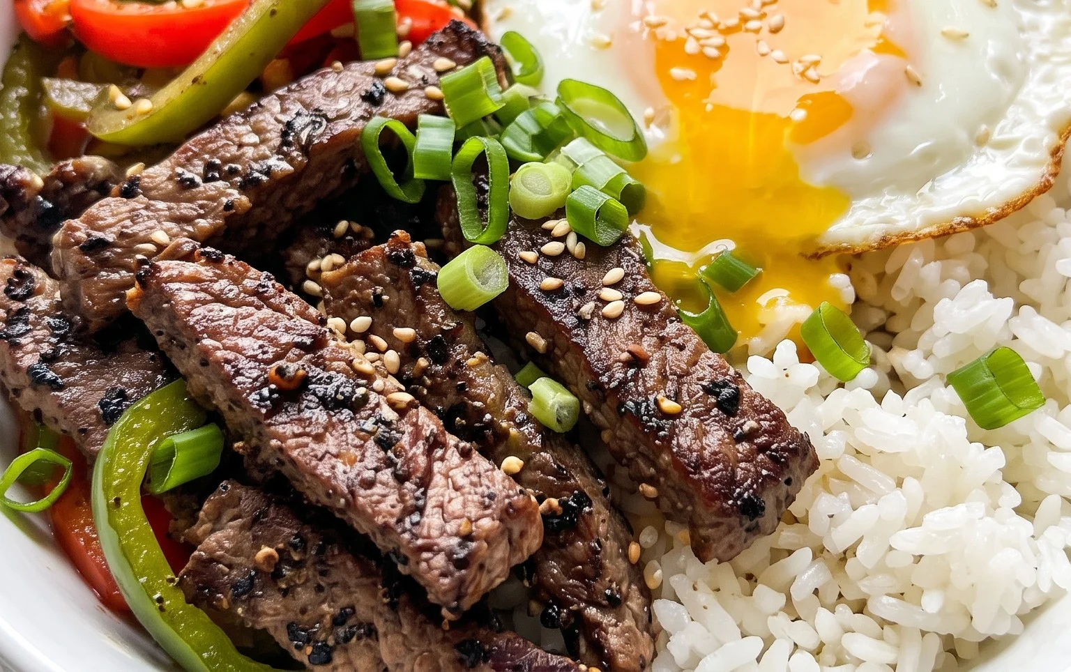Beef Pepper Rice Bowl is a delicious meal option.