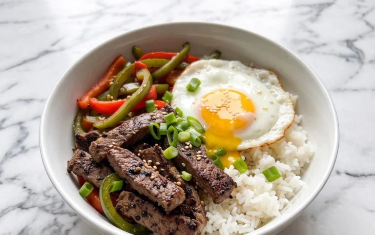 Beef Pepper Rice Bowl is a delicious meal option.