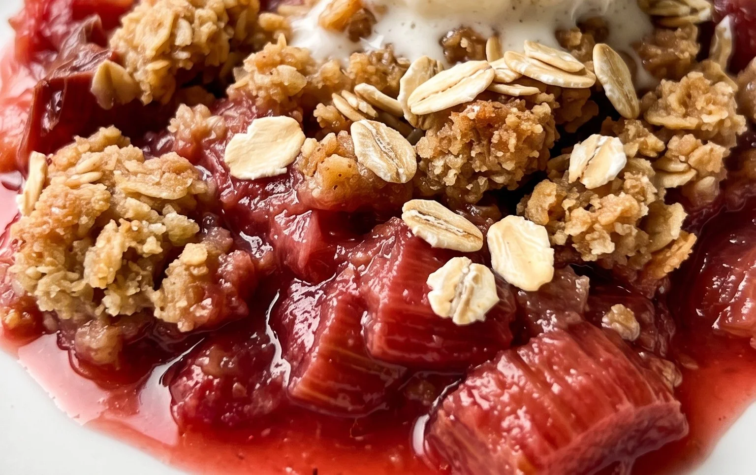 Easy Rhubarb Crisp