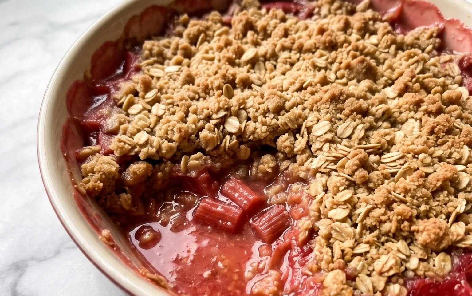 Easy Rhubarb Crisp