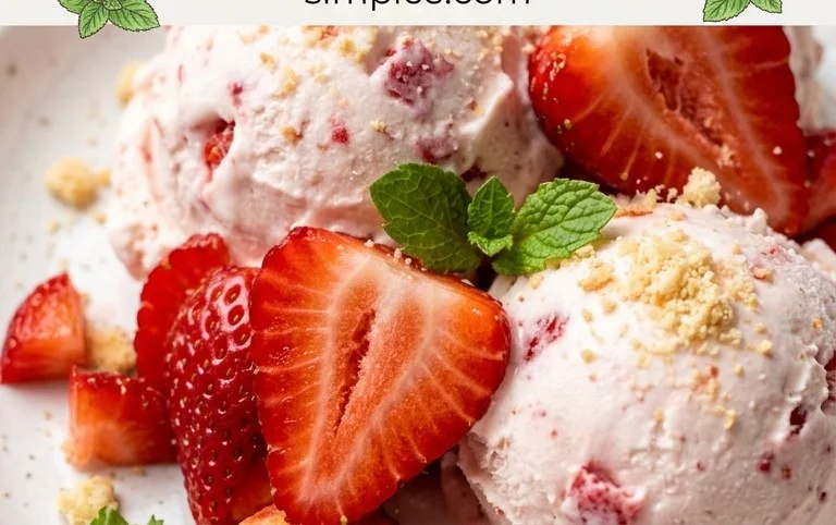Homemade Strawberry Ice Cream