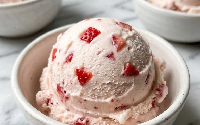 Homemade Strawberry Ice Cream