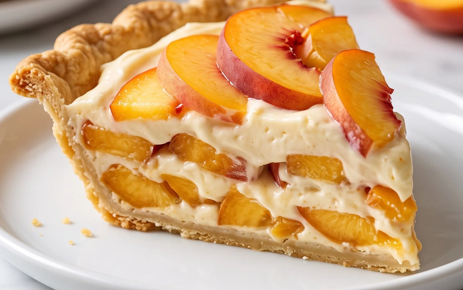 Peaches and Cream Pie
