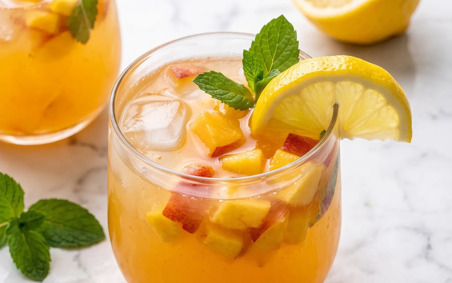 Refreshing Peach Lemonade