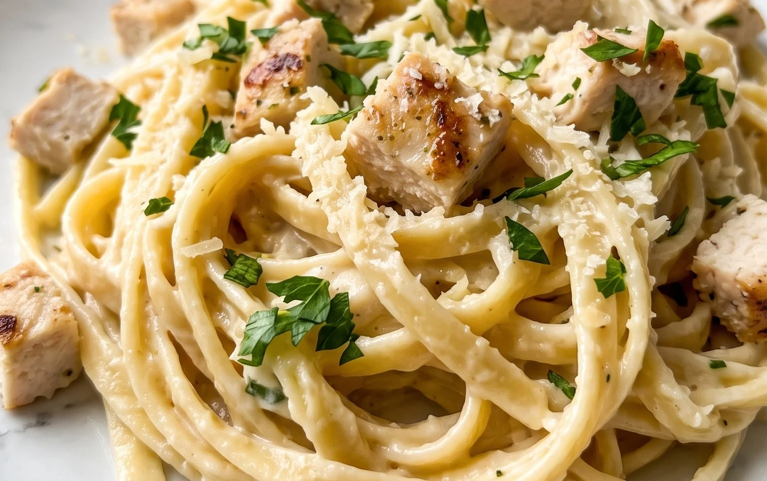 Low Calorie Chicken Alfredo