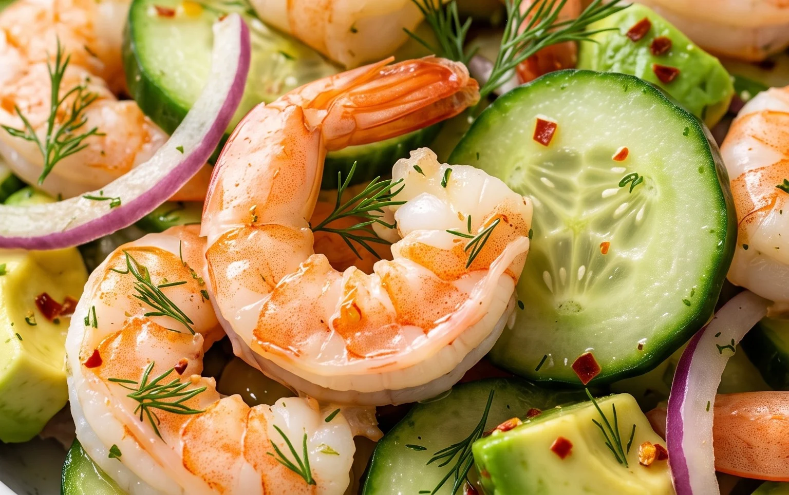 Cucumber Shrimp Salad