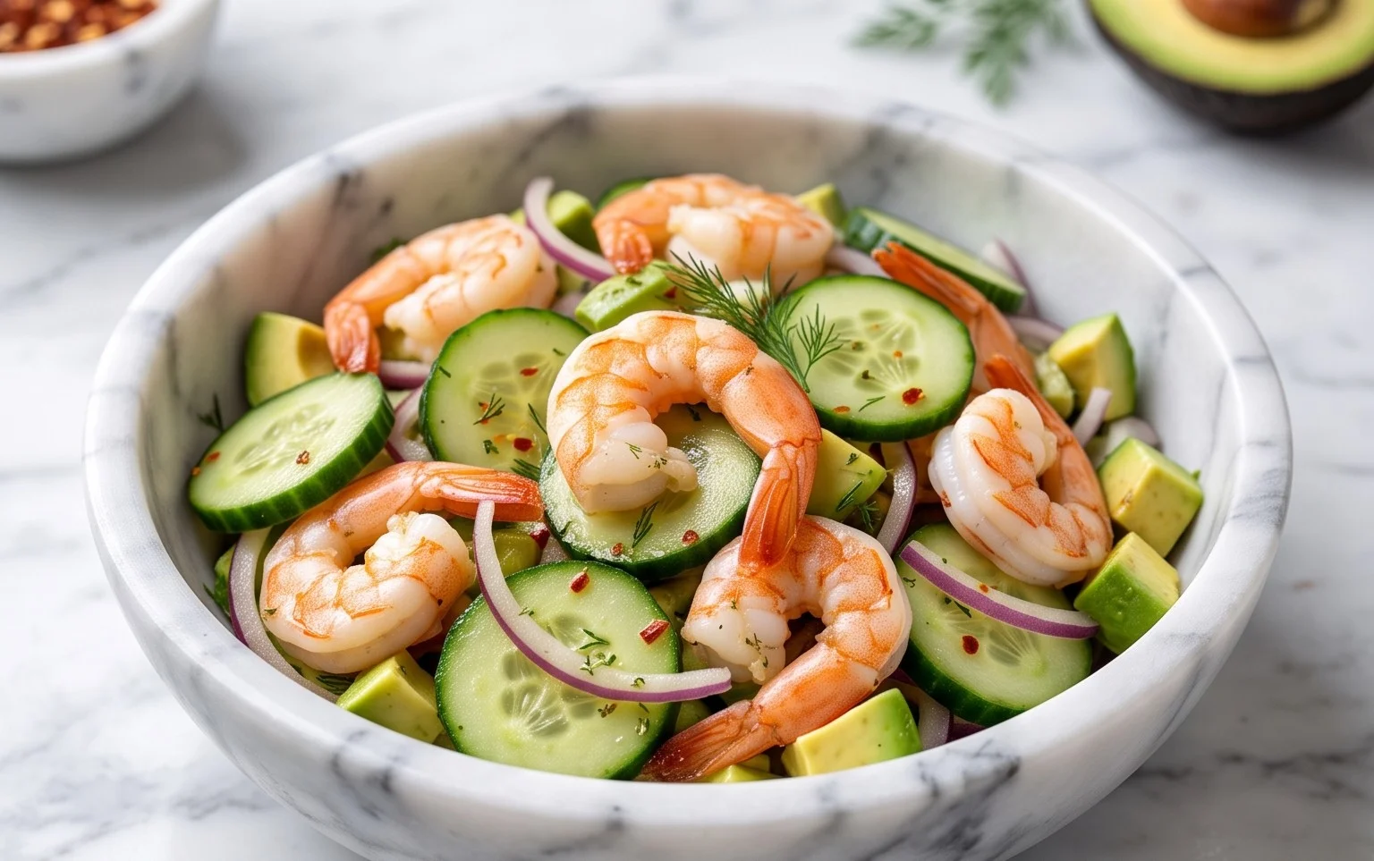 Cucumber Shrimp Salad