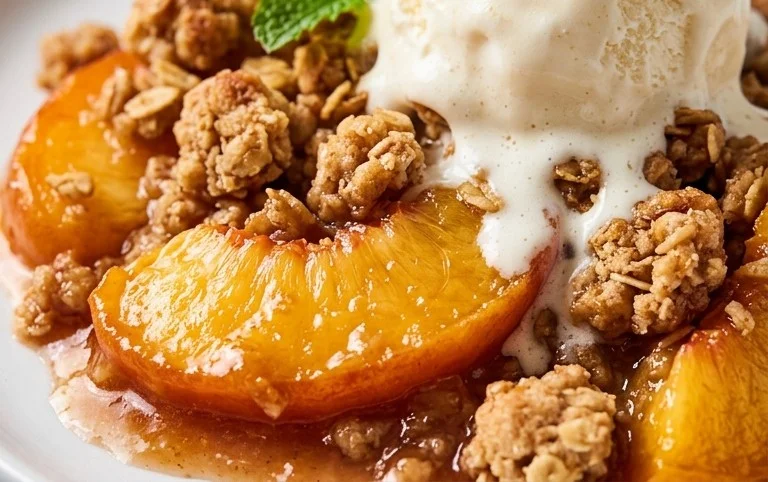 Fresh Peach Crisp Recipe
