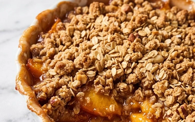 Fresh Peach Crisp Recipe