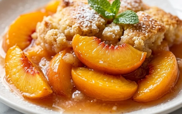 The Easiest Southern Peach Cobbler