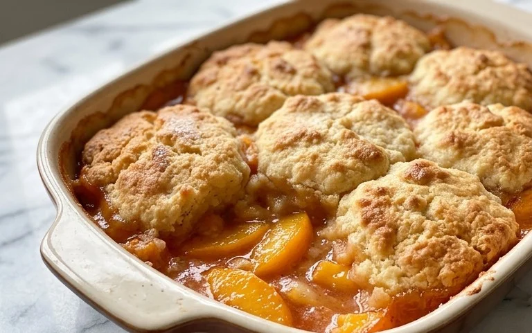 The Easiest Southern Peach Cobbler