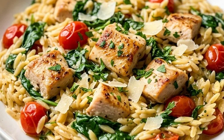 Chicken Orzo (30-Minutes, One-Pan)