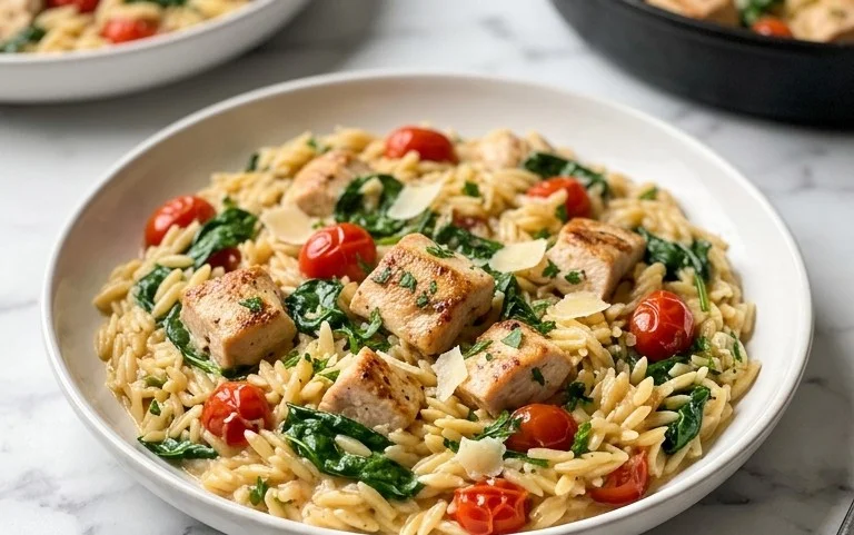 Chicken Orzo (30-Minutes, One-Pan)