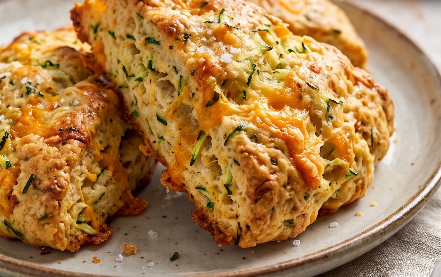 Zucchini Cheddar Scones
