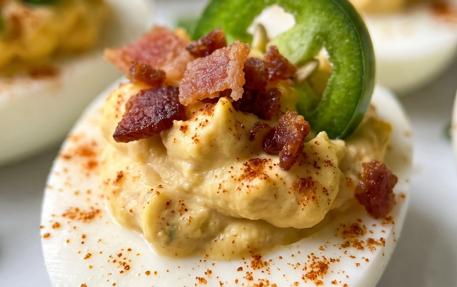 Jalapeno Popper Deviled Eggs