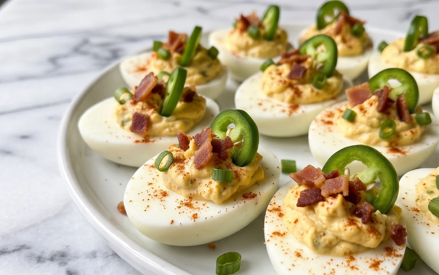 Jalapeno Popper Deviled Eggs