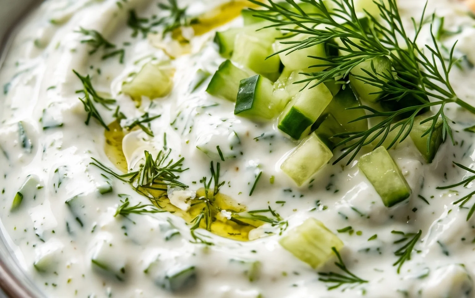 Cucumber Dip with Sour Cream and Dill