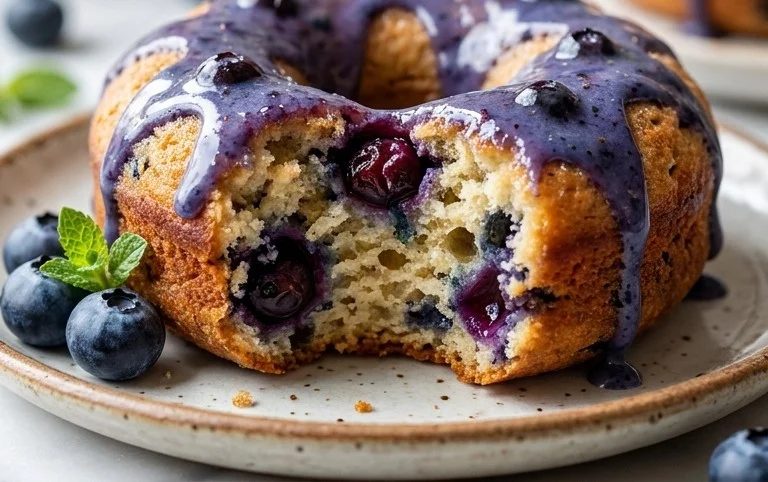 Blueberry Cake Donuts